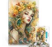 Puzzle da 2000 pezzi per adulti Ritratto floreale ad acquerello Gioco impegnativo e gioco in famiglia è ideale come regalo per tutta la famiglia 70x100cm
