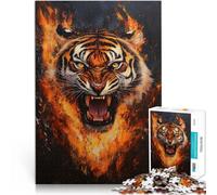 Puzzle da 2000 pezzi per adulti ruggito della tigre Difficile da completare ma divertente e umoristico perché è ideale come regalo per tutta la famiglia 70x100cm