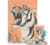 Puzzle da 2000 pezzi per adulti Ruggito della tigre Giocattolo educativo intellettuale decomprimente Migliorare l'amore tra le coppie 70x100cm