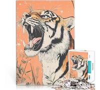 Puzzle da 2000 pezzi per adulti Ruggito della tigre Giocattolo educativo intellettuale decomprimente Migliorare l'amore tra le coppie 70x100cm