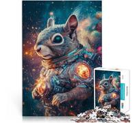 Puzzle da 2000 pezzi per adulti Scoiattolo astronauta Fatto di carta,per e da 14 anni in su Gioco impegnativo Regali di giochi impegnativi。misurare:70x100cm/27.5x39.3pollice