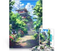 Puzzle da 2000 pezzi per adulti Sentiero del Tempio degli Anime Giocattoli di gioco impegnativi Giocattoli per la decorazione della casa 70x100cm