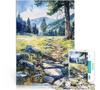Puzzle da 2000 pezzi per adulti Sentiero di montagna Antistress Vacanza in patria Uccidere il tempo Gioco educativo per compleanno e Natale 70x100cm