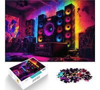 Puzzle da 2000 pezzi per adulti Serata musicale con DJ Neon Per il divertimento in famiglia Gioco educativo per compleanno e Natale 70x100cm