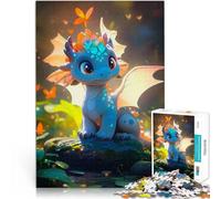 Puzzle da 2000 pezzi per adulti simpatico animale drago Vacanza a casa: uccidere il tempo Decorazione murale Regali unici per compleanno e Natale 70x100cm