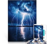 Puzzle da 2000 pezzi per adulti Skyline della città dei fulmini Antistress Sfida difficile offerte come regali per tutta la famiglia 70x100cm