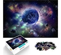 Puzzle da 2000 pezzi per adulti Terra nella galassia spaziale Fatto di carta，da 14 anni in su Giocattoli da regalo per la famiglia Regalo di opere d'arte。misurare：70x100cm/27.5x39.3pollice