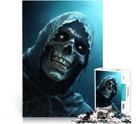 Puzzle da 2000 pezzi per adulti teschio spettrale che ride Fatto di carta，Adatto a persone dai 14 anni in su Gioco intellettuale giocattolo Ottimo regalo per i videogiochi。misurare：70x100cm