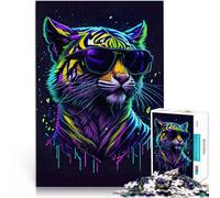 Puzzle da 2000 pezzi per adulti Tigre carina e stravagante Giocattoli di gioco impegnativi Migliorare l'amore tra le coppie 70x100cm