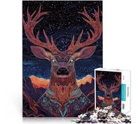 Puzzle da 2000 pezzi per adulti Totem del cervo Giocattoli educativi per l'apprendimento Giochi per famiglie regali per amici e familiari 70x100cm