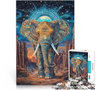Puzzle da 2000 pezzi per adulti Totem elefante Fatto di cartone per età pari o superiore a 14 anni Giocattoli stimolanti È ideale come regalo per tutta la famiglia misurare:70x100cm