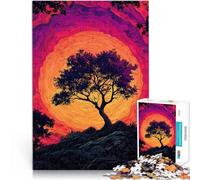 Puzzle da 2000 pezzi per adulti “Tramonto Albero Vita Magia Zen” Fatto di carta,per età pari o superiore a 14 anni Taglio di precisione grande regalo。misurare:70x100cm/27.5x39.3pollice