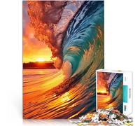 Puzzle da 2000 pezzi per adulti Tramonto sulla spiaggia tropicale Difficile Duro Attività divertenti a casa, regali di compleanno, regali di viaggio, 70x100cm
