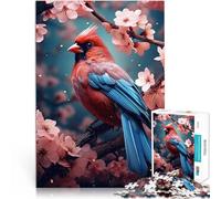 Puzzle da 2000 pezzi per adulti Uccello cardinale Difficile da completare ma divertente e umoristico Regalo di compleanno, regali, arte murale 70x100cm