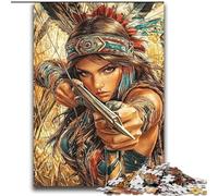 Puzzle da 2000 pezzi "Principessa indiana" per adulti, regalo, collezione di giocattoli, giochi intellettuali e artisti, belle arti (70x100cm)