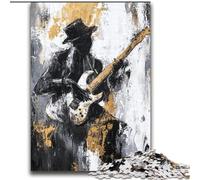 Puzzle da 2000 pezzi raffigurante la chitarra dipinta a olio, per adulti e ragazzi, giochi educativi, decorazione per la casa, adatto per la decorazione del desktop (70x100cm)