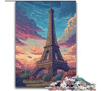 Puzzle da 2000 pezzi raffigurante la Torre Eiffel, idea regalo per adulti, adatto a partire dai 14 anni, decorazione da parete, regalo di compleanno (70x100cm)