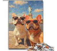 Puzzle da 2000 pezzi raffigurante un bulldog che si fa un selfie, regalo per adulti, antistress, per trascorrere il tempo libero e per interagire con i genitori (70x100cm)