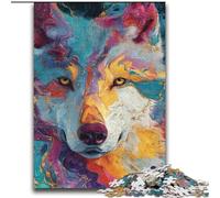 Puzzle da 2000 pezzi raffigurante un lupo, idea regalo per adulti, per ammazzare il tempo durante le vacanze e migliorare l'amore tra coppie (70x100cm)