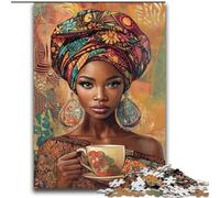 Puzzle da 2000 pezzi raffigurante una bellissima donna africana, un gioco stimolante e un gioco per tutta la famiglia, ideale come regalo per tutta la famiglia, 70x100cm