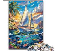 Puzzle da 2000 pezzi raffigurante una nave che naviga sull'oceano, regalo per adolescenti, un'offerta impegnativa e difficile da regalare a tutta la famiglia (70x100cm)