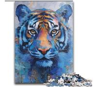 Puzzle da 2000 pezzi raffigurante una tigre dipinta a olio, per adulti e ragazzi, per età 14+, decorazioni per la casa, giochi per famiglie, regali di compleanno di Natale (70x100cm)