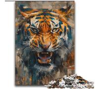 Puzzle da 2000 pezzi raffigurante una tigre, idea regalo per adolescenti, adatto a persone dai 14 anni in su, ideale per la decorazione della casa (70x100cm)