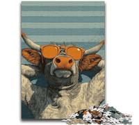 Puzzle da 2000 pezzi raffiguranti una mucca delle Highlands, regalo per adolescenti, un'offerta stimolante e difficile da realizzare, ideale come regalo per tutta la famiglia (70X100cm)