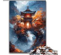 Puzzle da 2000 pezzi sui templi giapponesi per adulti e adolescenti, perfetto per trascorrere il tempo in casa e rafforzare l'amore tra coppie (70x100cm)