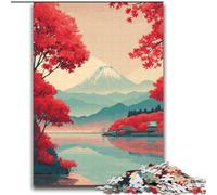 Puzzle da 2000 pezzi sul Monte Fuji, Giappone, per adolescenti, antistress, per ammazzare il tempo durante le vacanze, con poster abbinato e foglio di quiz (70x100cm)