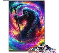 Puzzle da 2000 pezzi Teschio della Morte per adolescenti, per età 14+, decorazione da parete, compleanno e Natale (70x100cm)