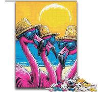 Puzzle da 2000 pezzi "Tre fenicotteri" per adulti e adolescenti, giocattoli, giochi educativi, antistress, lista dei desideri con Babbo Natale (70x100cm)