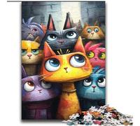 Puzzle da 2000 pezzi "Tre gatti", interessante lista dei desideri per ridurre lo stress con Babbo Natale per bambini dai 14 anni (70x100cm)