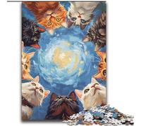 Puzzle da 2000 pezzi "Un gruppo di gatti" per adulti e adolescenti, perfetto per trascorrere il tempo in casa e rafforzare l'amore tra coppie (70x100cm)