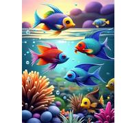 Puzzle da 30 pezzi per Adulti Organismi tropicali, 25x20cm Impossible puzzle adulti 30 pezzi, Puzzles Impegnativo Perfetto per Serate di Gioco,Divertimento Regalo Per Adulti