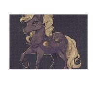 Puzzle da 300 pezzi Clip Art di un cavallo Puzzle personalizzato Puzzle in legno per adulti Foto Puzzle Art Wall Hanging Decor per compleanno, matrimonio, San Valentino, anniversario