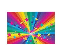 Puzzle da 300 pezzi con arcobaleno e stelle, coriandoli e raggi per adulti - Puzzle in legno per adulti e anziani