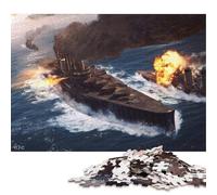 Puzzle da 300 pezzi con scontro navale e guerra in mare per adulti e adolescenti, giochi educativi per la casa, giocattoli fai da te, regali di Natale, 300 pezzi (40x28 cm)