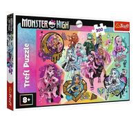 Trefl Monster High, Viva gli Zombie 300 Pezzi-Puzzle colorato con Bambole, Divertimento Creativo, Gioco per Bambini dagli 8 anni, Multicolore, 23027