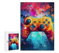 Puzzle da 300 pezzi per adolescenti Colorful Game Controller Art Print Puzzle per adulti giochi di relax, un'opera d'arte per compleanno, Natale, 300 pezzi