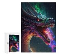 Puzzle da 300 pezzi per adolescenti, drago galattico, opera d'arte per adulti, gioco pratico, decorazione per la casa, regali unici per compleanno e Natale, 300 pezzi