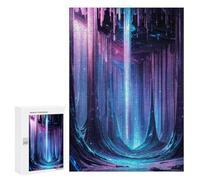 Puzzle da 300 pezzi per adolescenti Fantasy Cave Crystal Puzzles per adolescenti, giocattoli fai da te, decorazione da parete favorisce l'allenamento del cervello, 300 pezzi