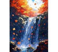 Puzzle da 300 pezzi per Adulti Cascate di foglie d'acero, 40x28cm Impossible puzzle adulti 300 pezzi, Puzzles Impegnativo Perfetto per Serate di Gioco,Divertimento Regalo Per Adulti