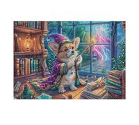 Puzzle Da 300 Pezzi Per Adulti Cat Reading Book Fall 40x28cm Ecologico Sicuro Non Tossico Perfetto Per Uso Familiare Adatto A Tutte Le Età Giochi Educativi