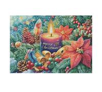 Puzzle Da 300 Pezzi Per Adulti Christmas Candlelight 300 PCS 40x28cm Puzzle Universale Per Tutte Le Occasioni Regalo Perfetto Decorazione Casa Divertimento Familiare