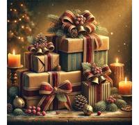 Puzzle da 300 pezzi per Adulti e Bambini, puzzle Impossibili 300 pezzi, Jigsaw puzzles adulti E famiglie, Gioco Impegnativi, Regalo per Amore e Amico(35x35cm,Scatola di Natale)