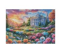 Puzzle Da 300 Pezzi Per Adulti Garden Cottage Rainbow Spring 300 PCS 40x28cm Taglio Alta Precisione Incastro Perfetto Senza Spazi Esperienza Montaggio Fluida Giochi Educativi