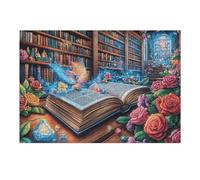 Puzzle Da 300 Pezzi Per Adulti Magic Book Forest Night 40x28cm Puzzle Universale Per Tutte Le Occasioni Regalo Perfetto Decorazione Casa Divertimento Familiare