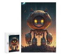 Puzzle da 300 pezzi per adulti robot gatto nello spazio avventura puzzle giocattolo decorazione da parete analisi e logica impegnativo per completare 300 pezzi