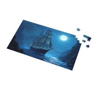 Puzzle da 300 pezzi per adulti, viaggio notturno sotto la luna piena, puzzle per adulti, 500 pezzi (300 pezzi)